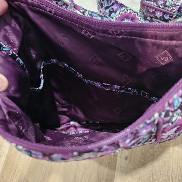 Vera Bradley Purple Medallion Crossbody Bag and Wallet - Picture 2 of 9